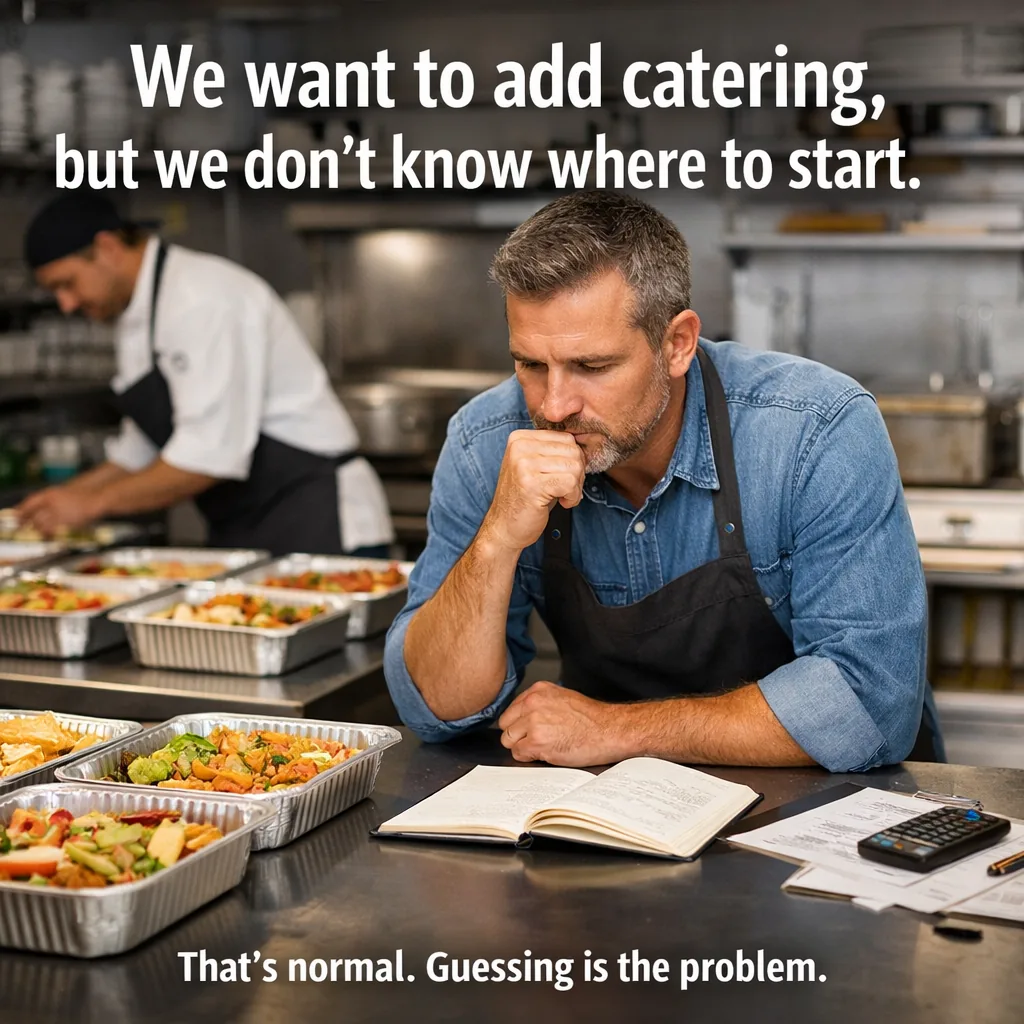 We want to add catering, but we don't know where to start